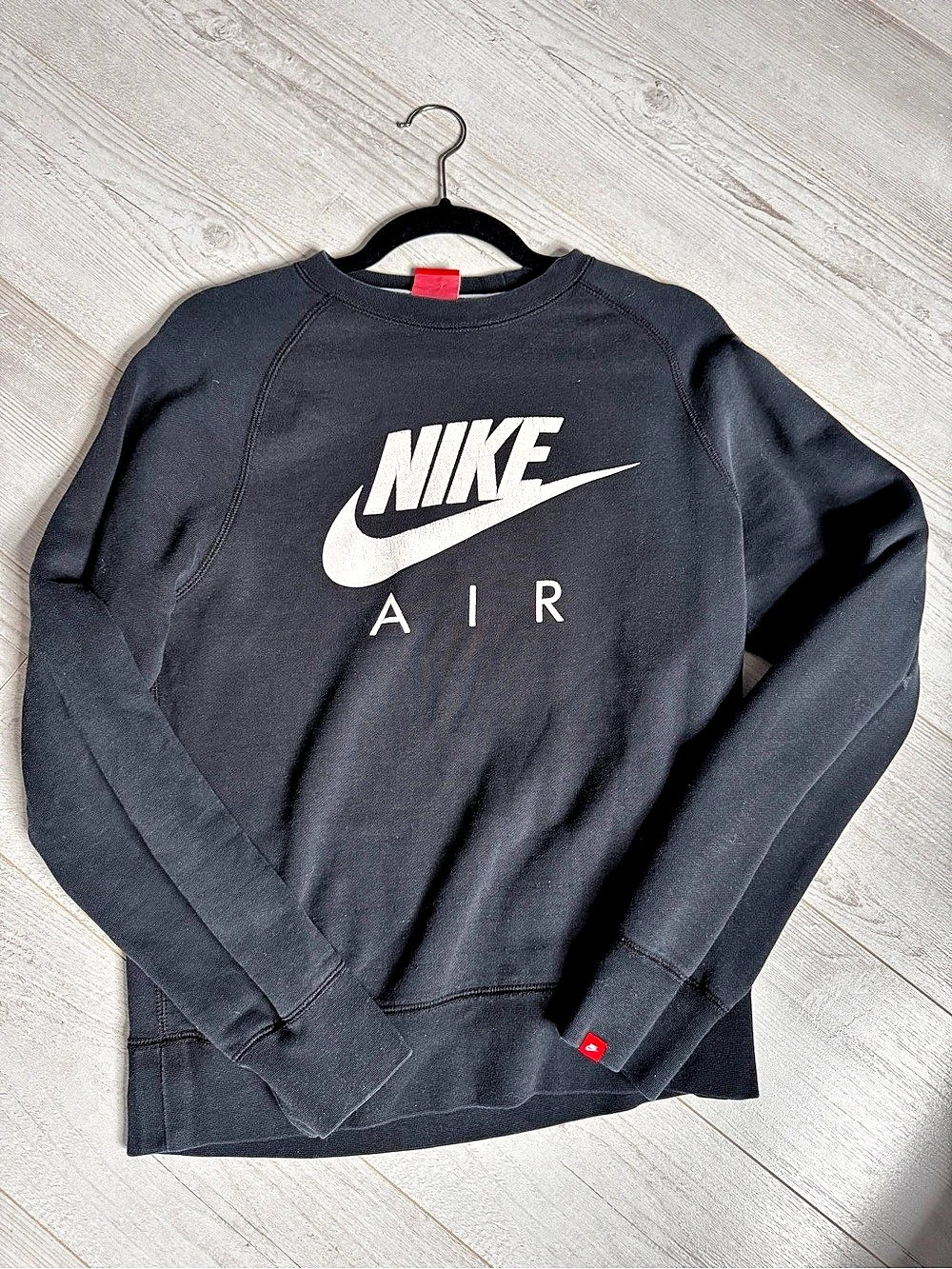 Nike Air Graphic Crewneck Sweatshirt Black Size Small